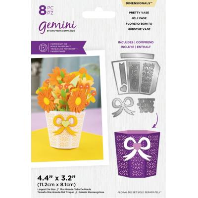 Gemini Floral Dimensionals Dies - Pop-Up Vase Pretty Vase 